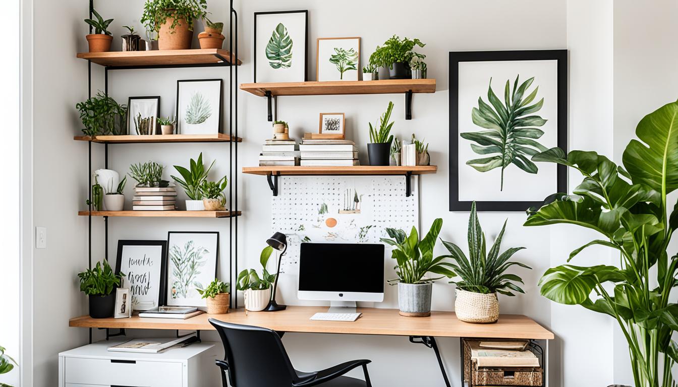 Use Wall Space in Home Office