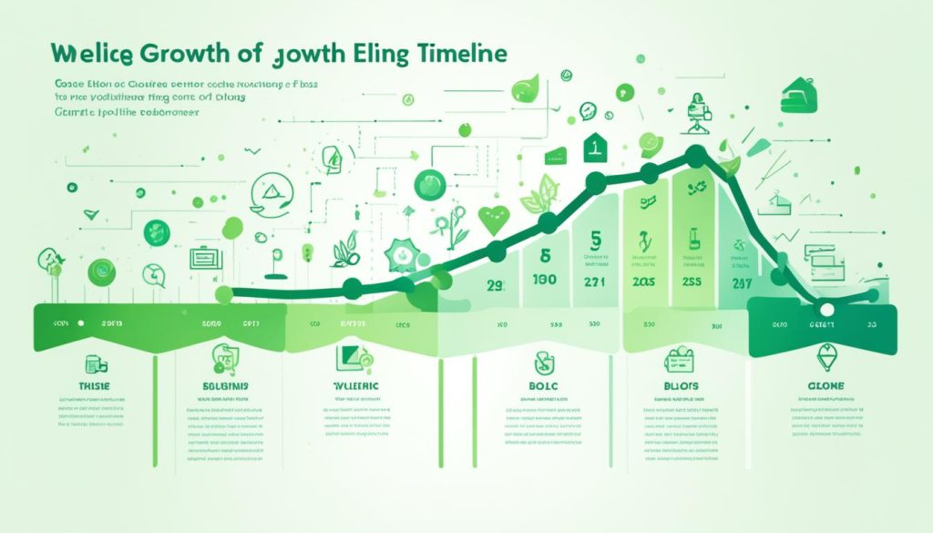 Blog Growth Timeline