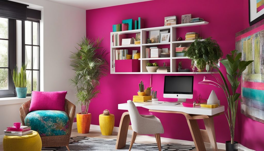 vibrant home office color schemes