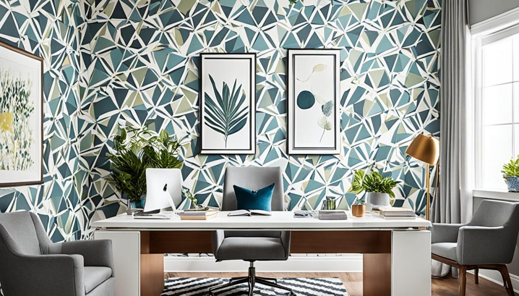 wallpaper for home office zoning