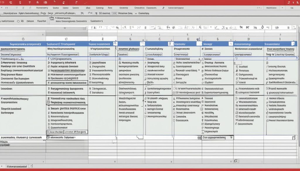 Spreadsheet for bug tracking